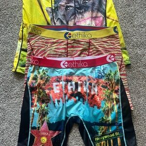 Ethika Men’s XL Printed Boxer Briefs - Multicolor. Fun designs!!! Brand New